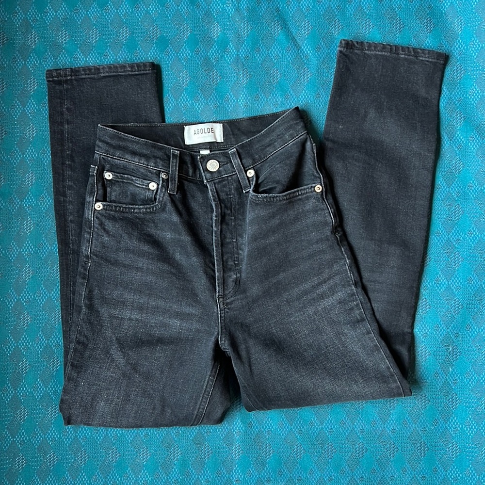 Agolde Riley in Black Pepper